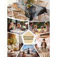 thumbnail image 5 of Black Golden Tablecloth Rectangle Table Cloth 52x70 , Waterproof Tablecloth Outdoor Table Cloth, Marble Aesthetics Modern Ink Painted Washable Table Cover for Kitchen Dining Party, 5 of 8