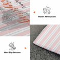 thumbnail image 3 of Happy Thanksgiving Washable Area Rug 2.7 x 5 ft Rustic Leaf Pumpkins Pink White Stripes Soft Non‑Slip Rugs Stain Repellent Indoor Mats for Kitchen Aisle, Foyer, Foot‑of‑Bed, Mudroom, 3 of 9