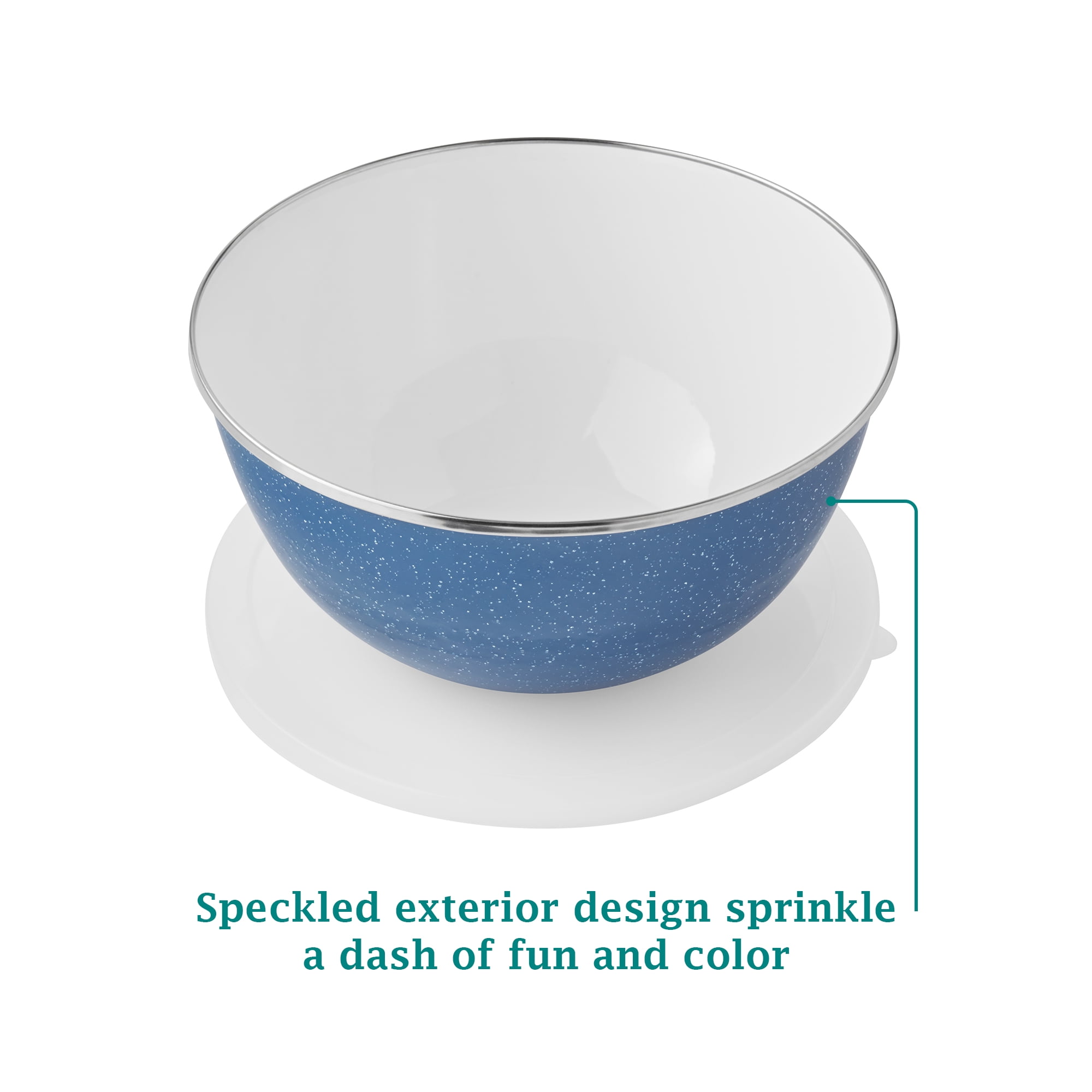 The Pioneer Woman 6-Piece Enamel on Steel Mixing Bowls with Lids