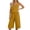 Yellow, variant on Two Piece Sets for Women With Pockets Fashion Zipper Round Neck Sleeveless Tank Top Wide Leg Culottes Set Versatile Solid Color Vacation Outfits Comfy Breathable Cotton Linen Summer Sets M