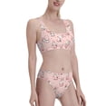 thumbnail image 2 of Fotbe Easter Rabbit Women's High Waisted Bikini Tankini Sets Two Piece Bathing Suits High Cut Scoop Neck Swimsuit-XX-Large, 2 of 8
