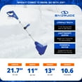thumbnail image 5 of Snow Joe 24V 4Ah Cordless Snow Shovel Kit, Driveway Winter Snow Removal, Blue, 24V-SS11, 5 of 7