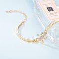thumbnail image 3 of Joyería de pulsera ajustable con patrón de insectos con personalidad de diamantes de imitación de aleación para mujer, 3 of 5