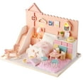 thumbnail image 1 of Kit de Maison de Poupée Miniature 3D DIY Lumière LED Kit d'Artisanat en Bois Modèle de Maison Miniature, 1 of 10