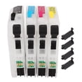 thumbnail image 1 of Ink Cartridges Replacement, Non Leakage Odorless Compatible Ink Cartridges  For Inkjet Printer LC110 BK LC110C LC110M LC110Y,LC111,LC113,LC211,LC213,LC563,LC663, 1 of 8