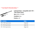 thumbnail image 2 of Left Hood Strut - Compatible with 1991 - 1996 Toyota Camry 1992 1993 1994 1995, 2 of 2