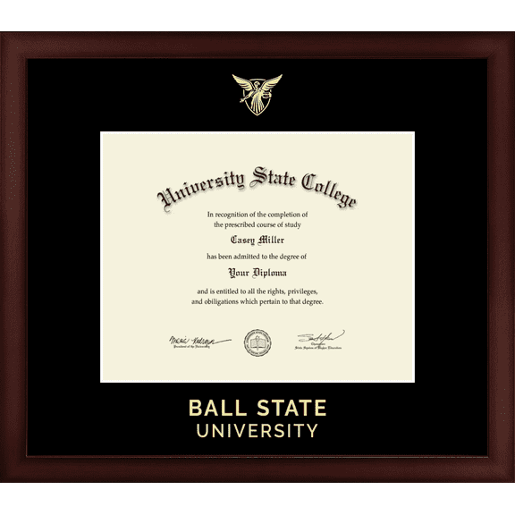 Ball State University Diploma Frame, Document Size 10" x 8"