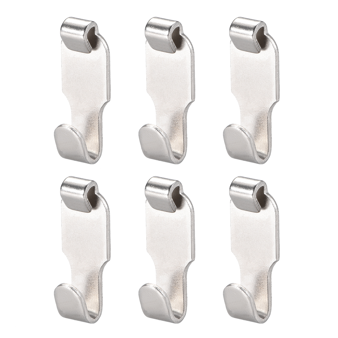 Solid Moulding Picture Hooks Hangers Rail Hanging Hook Galvanized Finish 34mmx14mm Sliver 6pcs Solid Moulding Picture Hooks Hangers Rail Hanging Hook Galvanized Finish 34mmx14mm Sliver 6pcs