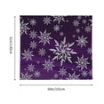 thumbnail image 3 of Xecao Snowflake Gradient Purple patten Tapestry 60x51 Inches Wall Hanging Poster Tapestry for Living Room Bedroom Home Decor, 3 of 6