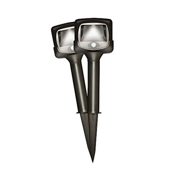 Mr. Beams MB572 Détection de Mouvement Sans Fil Alimenté par Batterie A Conduit les Lumières de Chemin, Pack de 2, Brun