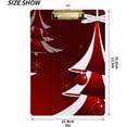 thumbnail image 3 of FMSHPON Christmas White Red Xmas Tree Clipboard Hardboard Wood Nursing Clip Board and Pull for Standard A4 Letter 13x9 inches, 3 of 5