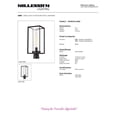 thumbnail image 5 of Millennium Lighting 4581-PBK Wheatland - 1 Light Outdoor Post Lantern-17.63 Inches Tall and 7.5 Inches Wide   Powder Coat Black Finish with Clear Seeded Glass, 5 of 5