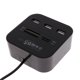 thumbnail image 5 of 3 Puertos Micro USB Hub USB Splitter All en Lector de Tarjetas USB 2.0 USB Hub Combo Negro Baoblaze ABS USB Hub, 5 of 8