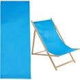 thumbnail image 1 of Lona de repuesto para silla de playa plegable de 44 x 17 pulgadas, 1 mm de grosor, color azul, para patio, para exteriores, 1 of 9