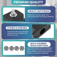thumbnail image 3 of AMGSH 4 Pack Rubber Vibration Isolator Mounting Bracket for Air Conditioner Condenser Mounting Bracket for Outdoor Mini Split with 4 Rubber Isolation Pads, 3 of 6