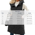 thumbnail image 3 of Guieoi Winter Jacket for Women Casual Long-Sleeve Vest Padded with Stand-Up Collar Hood and Pockets Coats Black L, 3 of 9