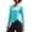 Turquoise, variant on Workout Shirts for Women Long Sleeve Hiking Tops Casual Yoga Tee Shirt Athletic Breathable Top