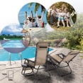 thumbnail image 5 of Zero Gravity Chair Patio Chairs Lounge Chaise Recliners Folding for Outdoor with Pillow and Cup Holder, 5 of 7