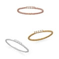 thumbnail image 2 of Precious Stars Set of 3 Stackable Sterling Silver Cubic Zirconia Bands, 2 of 3