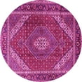thumbnail image 1 of Ahgly Company Indoor Round Persian Pink Traditional Area Rugs, 7' Round, 1 of 4