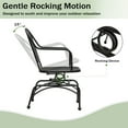 thumbnail image 4 of Patiojoy Patio Rocking Chairs Set of 4 Cozy Rockers with Metal Mesh Backrest & Seat, 4 of 8