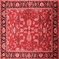 thumbnail image 1 of Ahgly Company Indoor Square Oriental Red Traditional Area Rugs, 4' Square, 1 of 4