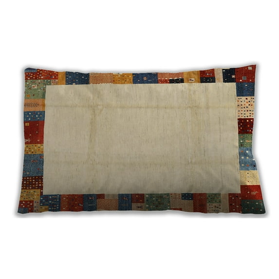Ahgly Company Outdoor Rectangular Contemporary Lumbar Throw Pillow, 13 inch by 19 inch