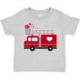 thumbnail image 3 of Inktastic Valentine's Day Red Firetruck with Pink Hearts Boys or Girls Toddler T-Shirt, 3 of 5
