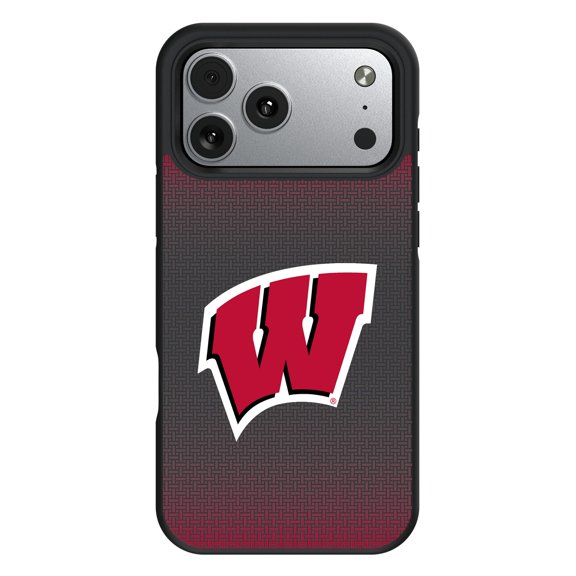 Wisconsin Badgers Linen Logo iPhone Bump Case