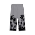 thumbnail image 6 of Zorckvet Casual Pants for Men with Pockets Flax Elastic Waist Hawaii Beach Pant for Men, 6 of 7