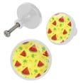 thumbnail image 2 of 4 Pcs Watermelon Knobs for Kitchen Cabinet Cupboard Dresser Bookcase Drawer Pulls Handles Round Home Decor, 2 of 5
