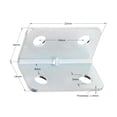 thumbnail image 2 of 100 Pack Heavy Duty Metal Corner Bracket 1-1/4" x 3/4" Right Angle Brace, 18 Gauge, Zinc, 2 of 5