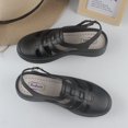 thumbnail image 4 of Sandalias de verano para mujer, zapatos de mujer huecos informales de Color sólido, sandalias de punta plana de moda, 4 of 5