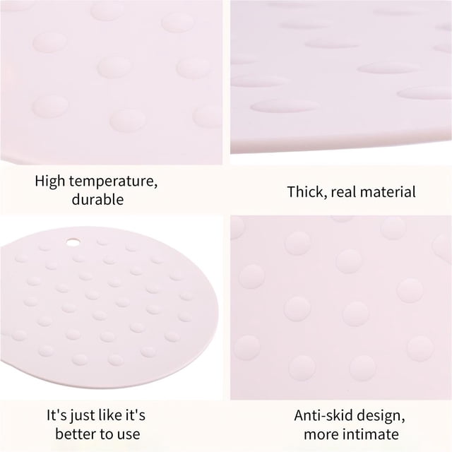 Heat Resistant Pad Silicone Insulation Mat Resistant Protective Pot 4pcs Kitchen Holder Anti-Slipping Mat For Kitchen Hot Pot