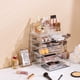 thumbnail image 5 of Sorbus Organizador de maquillaje transparente – Almacenamiento de maquillaje y joyas, estuche y expositor – Diseño espacioso – Gran soporte para tocador, baño, tocador y encimera (4 cajones grandes, 2, 5 of 5