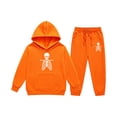 thumbnail image 4 of Little Girls Outfits 2 Piece Sets Long Sleeve with Halloween Printed Sweatshirt Top with Pants Fashion Clothing Sets Size 8-9T, 4 of 4