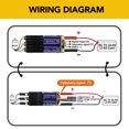 thumbnail image 3 of Controlador De Velocidad Eléctrico Sin Escobillas, Alta Seguridad DC7-33.6V ESC Sin Escobillas Soporte 128KHz PWM Para Modelo De Avión De Ala Fija, 3 of 7