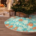 thumbnail image 6 of Daiia Cute Sloth on Floral Tree Drawing Merry Christmas Tree Skirt , Xmas Large Lace-up Tree Skirt, Santa Snowflakes Rustic Home Decorations New Year Party Farmhouse Decor-48", 6 of 7