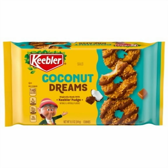 Keebler Coconut Dreams Cookies 8.5 oz - Pack of 2