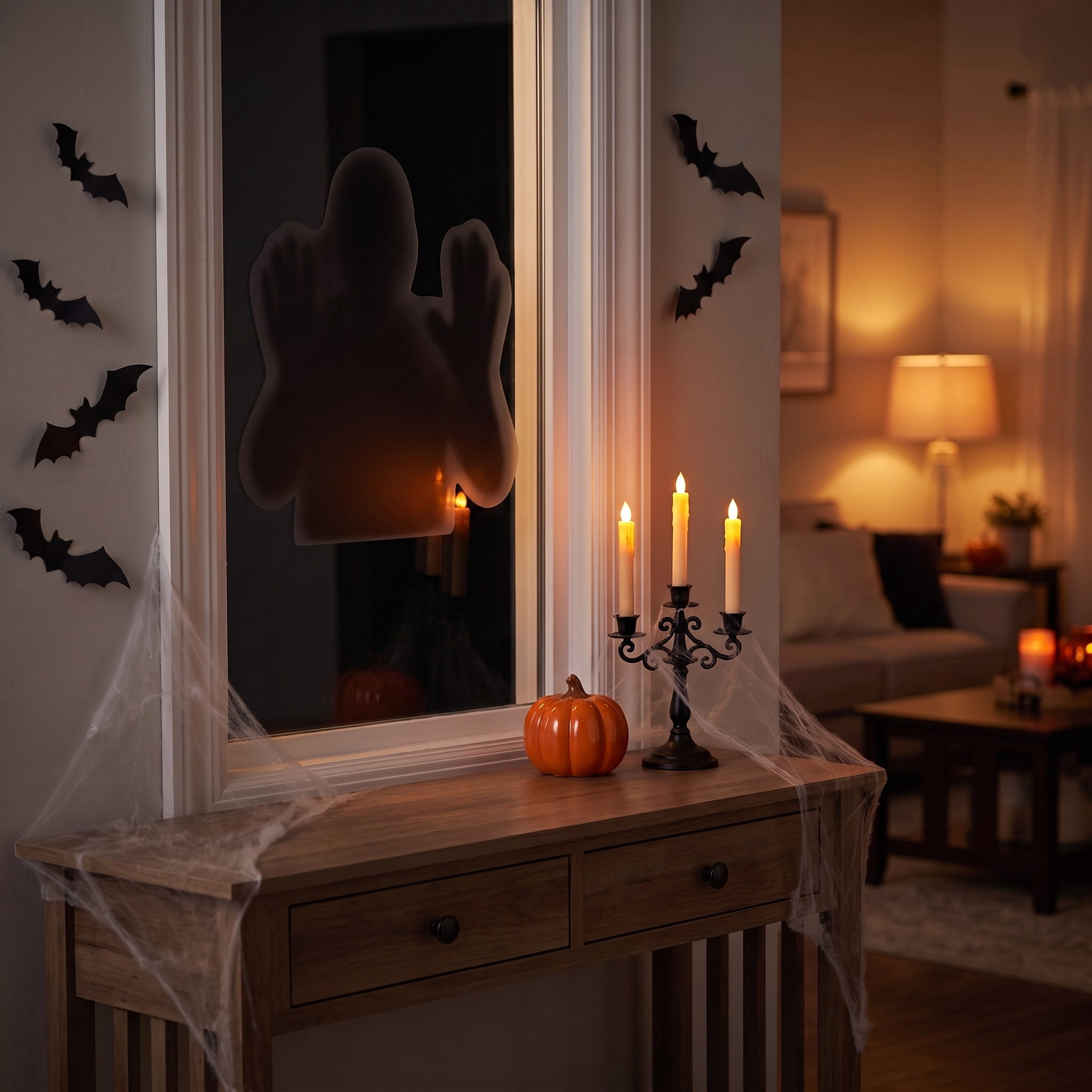 Creepy Silhouette Window Cling, Multicolor, 11.75" x 17", Halloween by Way To Celebrate
