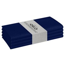 House of Orlo Dinner Cotton Napkins, 4 Pack, 17"x17", Ink Blue