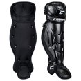 thumbnail image 2 of CHAMPRO Optimus MVP Single Knee Baseball Catchers Leg Guards, 12" Shin Length, Black, CG112B, 2 of 4