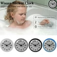 thumbnail image 4 of Shower Bathroom Bath Kitchen Silicone Wall Clock with Suction Cup Waterpro 4R2W Z8Q7, 4 of 8