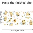 thumbnail image 3 of Pegatinas de Pared de Insectos de Abejas de Dibujos Animados YONGSHENG Extraíbles 4 Hojas, 3 of 3