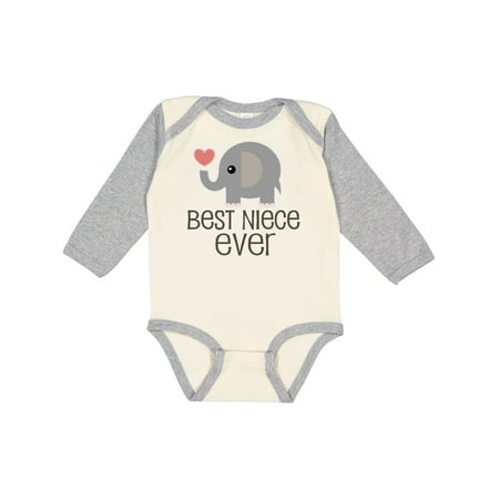 

Inktastic Best Niece from Aunt Girls Long Sleeve Baby Bodysuit