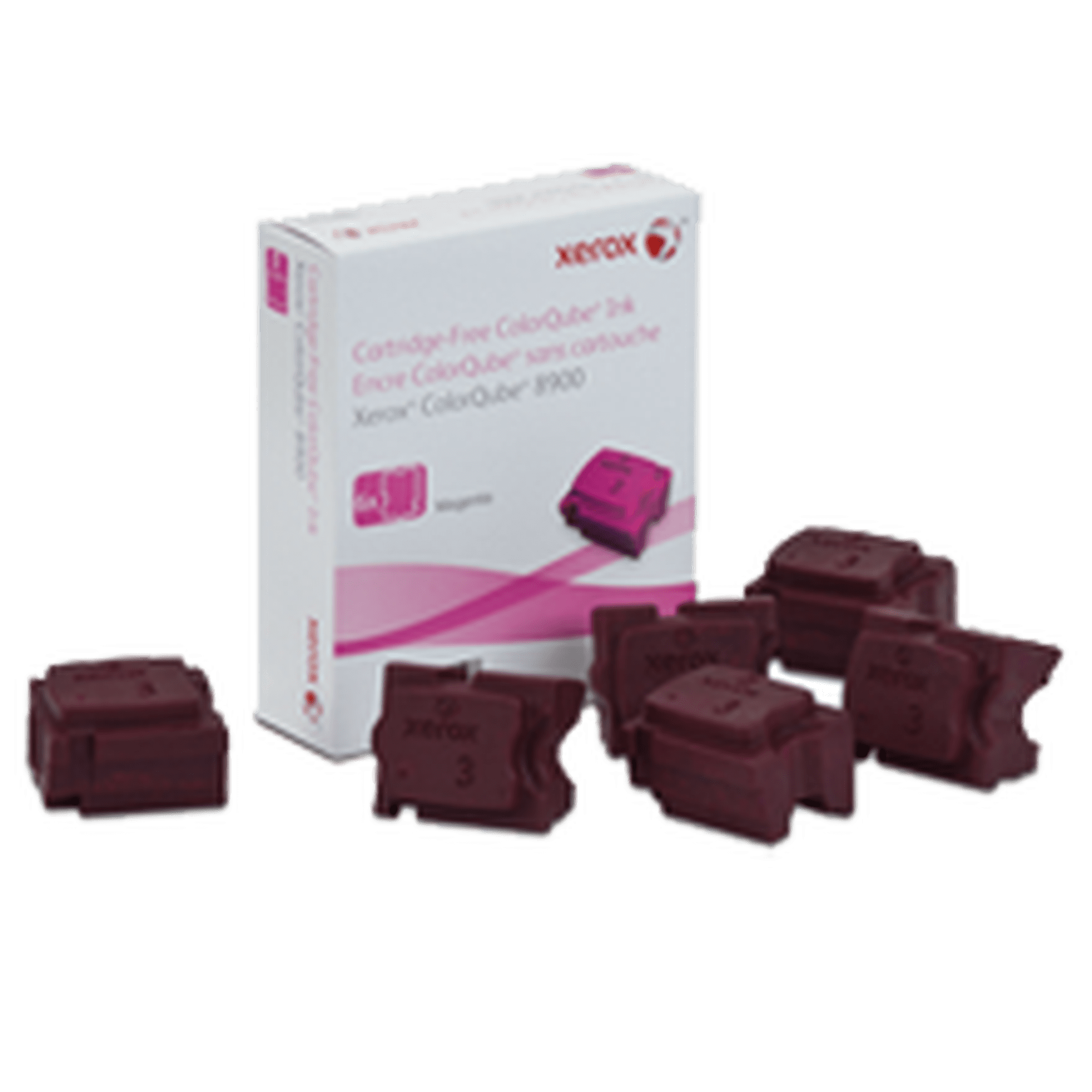Brand New Original XEROX 108R01015 SOLID Ink Sticks 6 Magenta for