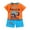 A010-Orange, variant on NIEWTR Toddler Baby Boy Girls Summer Clothes Set Letter Print Crew Neck Short Sleeve T-Shirts Elastic Waist Shorts 2Pcs Outfits For 1t 2t 3t 4t 5t 6t (Sky Blue,5-6 Years)