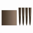 thumbnail image 2 of 24'' Square Copper Metal Restaurant Patio Dining Table For Indoor or Outdoor Use, 2 of 5