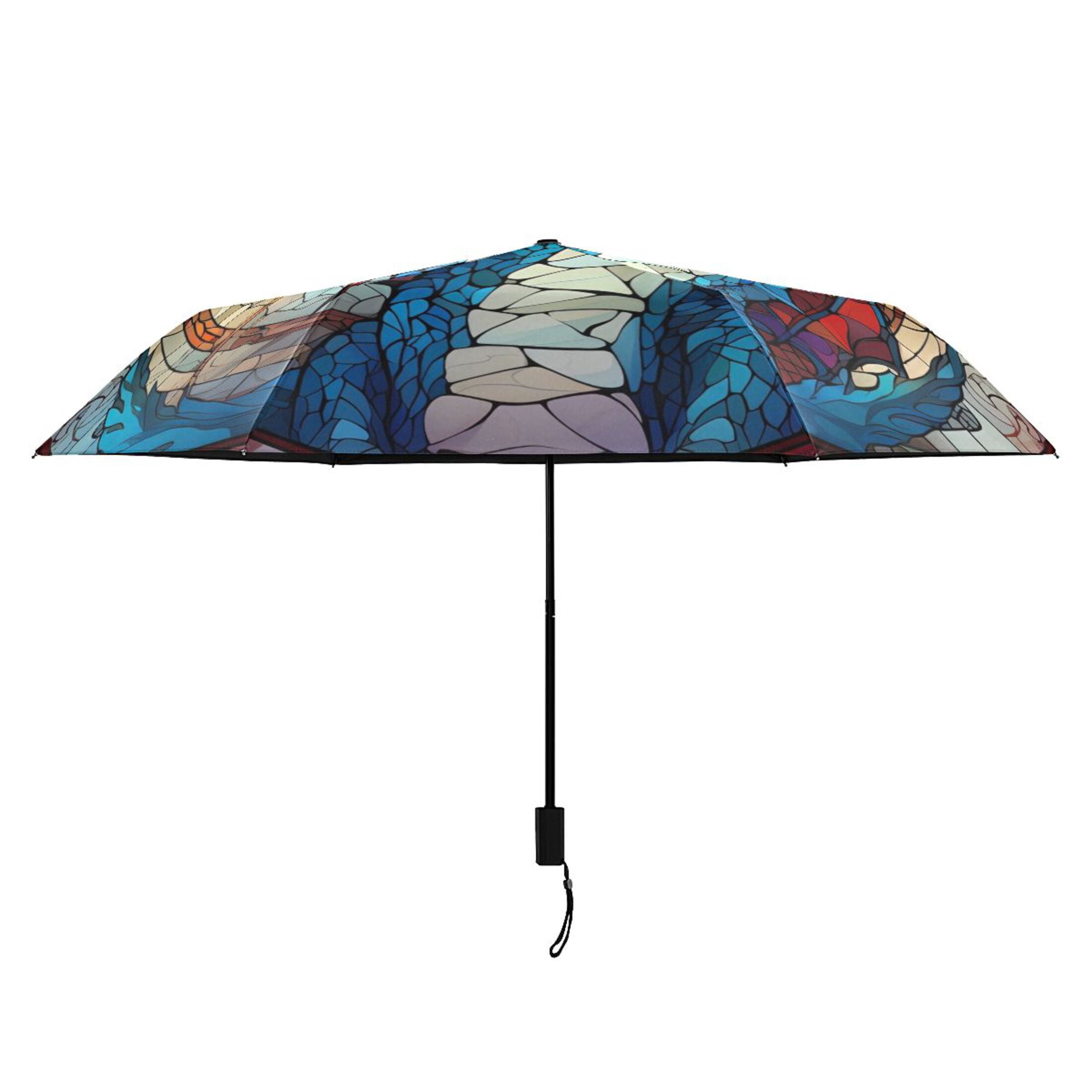 Dragon Bohomia Compact Folding Umbrella for Rain Windproof Travel Umbrella UPF 50+ Lightweight Packable Arc Size