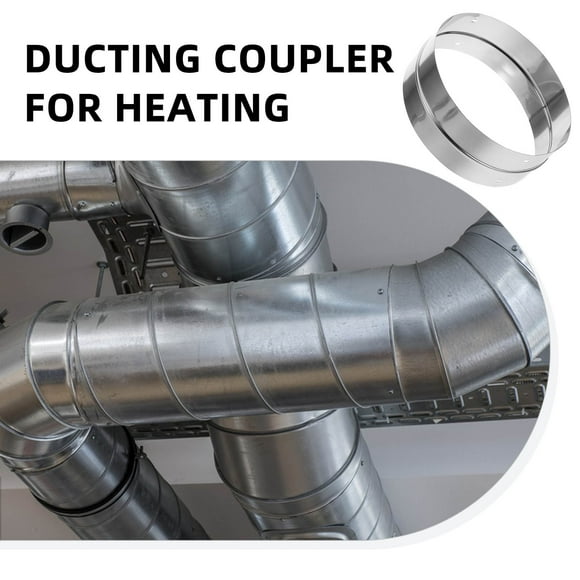 HONITANO Compact Metal Inline Adapter for Kitchen Ducting Coupler and Ventilation System